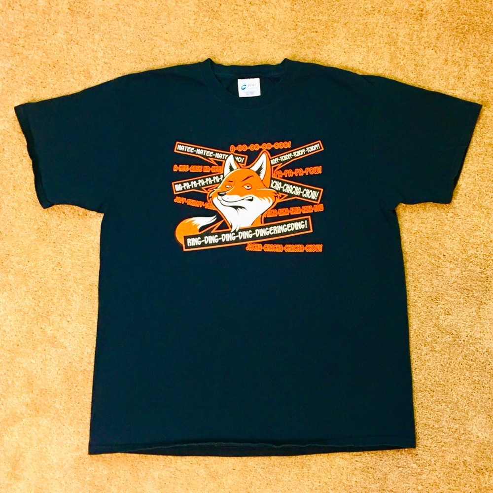 What Does the Fox Say? Yogis T-shirt Sz Lg
